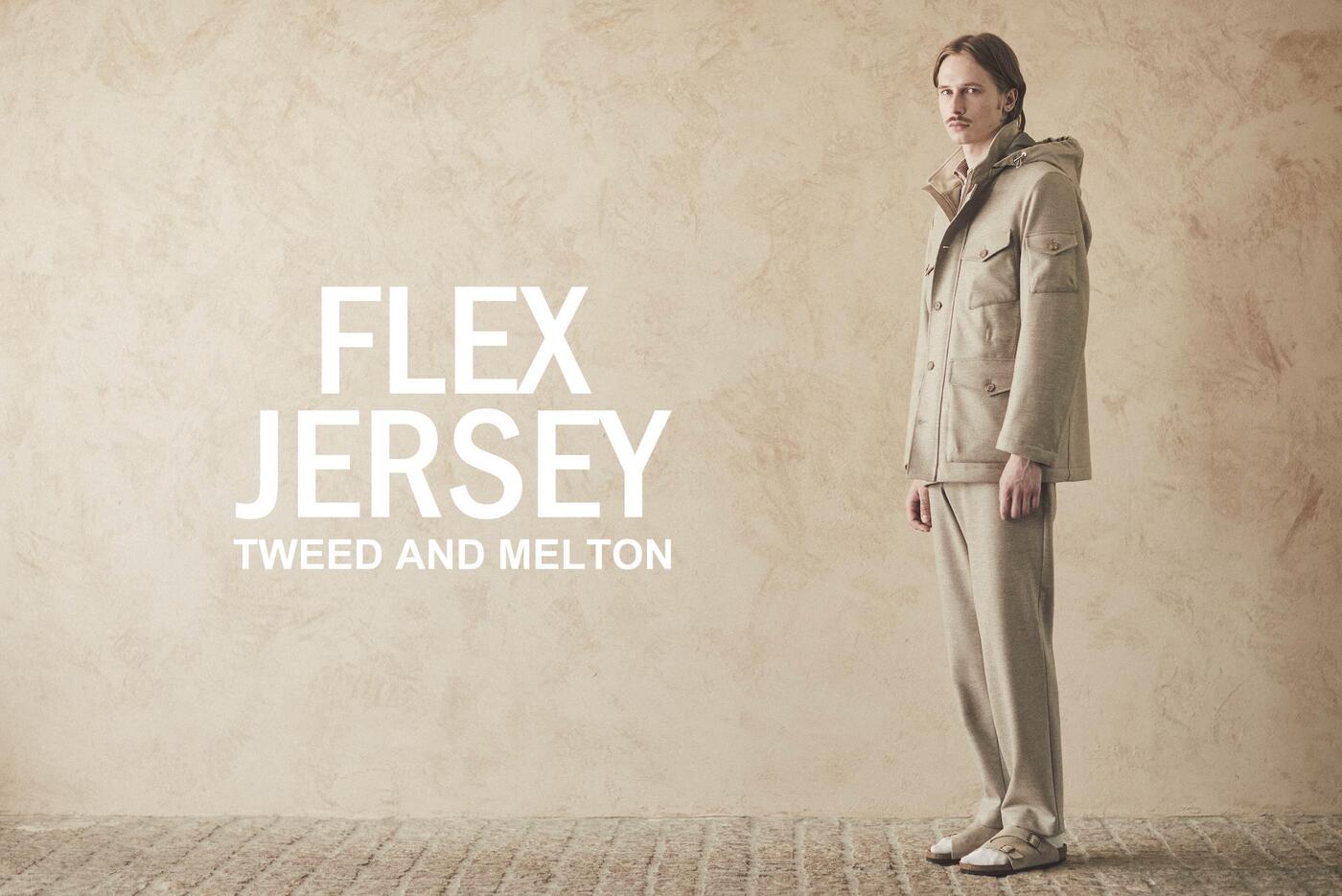 FLEX JERSEY TWEED & MELTON - FEATURE - MACKINTOSH LONDON