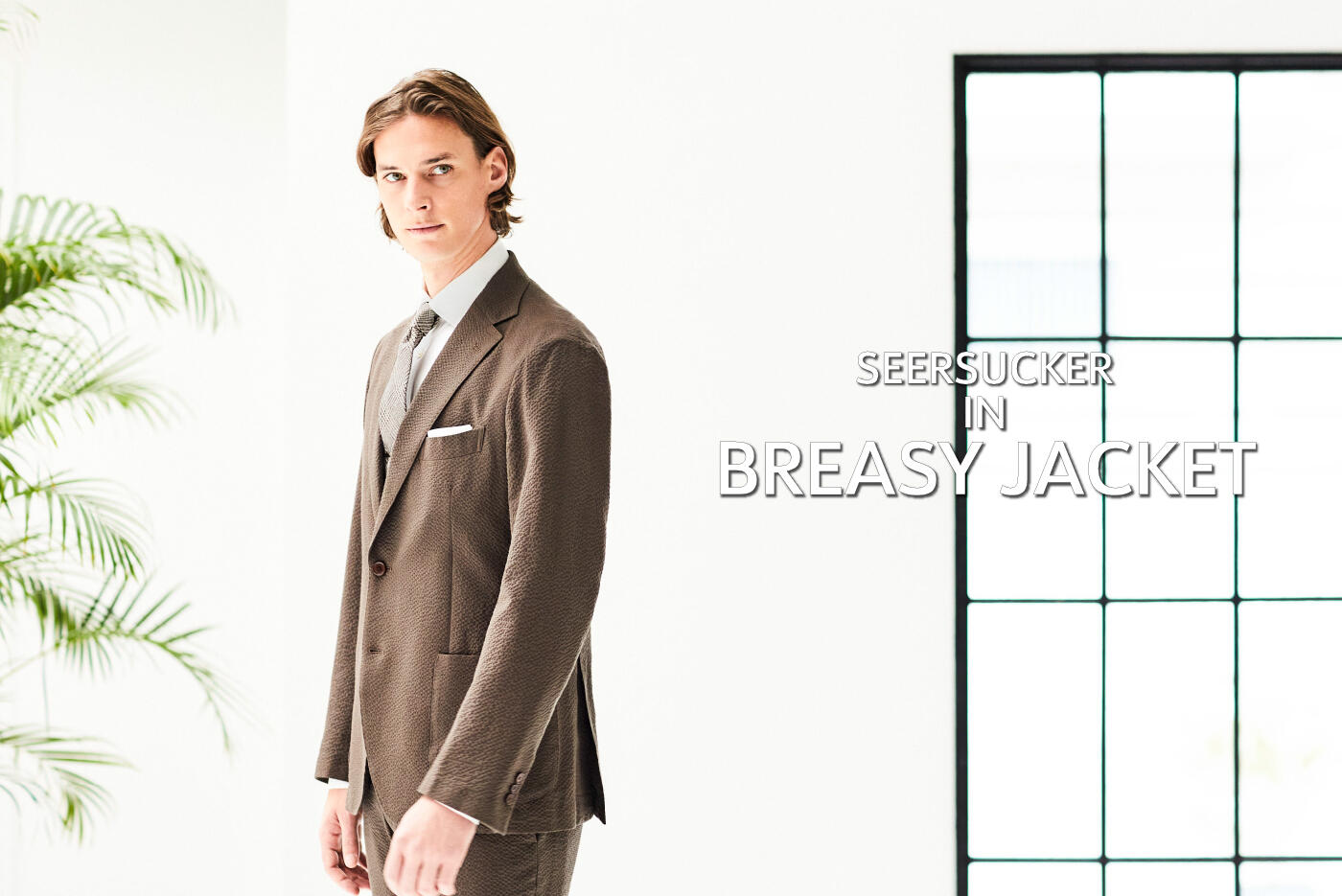 SEERSUCKER IN BREASY JACKET - FEATURE - MACKINTOSH LONDON