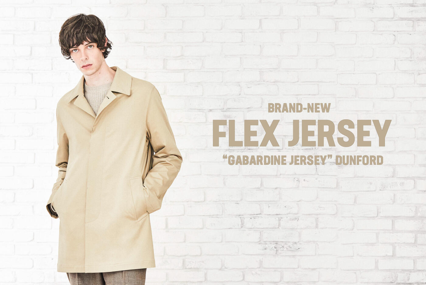 FLEX JERSEY BRAND-NEW "GABARDINE JERSEY" DUNFORD