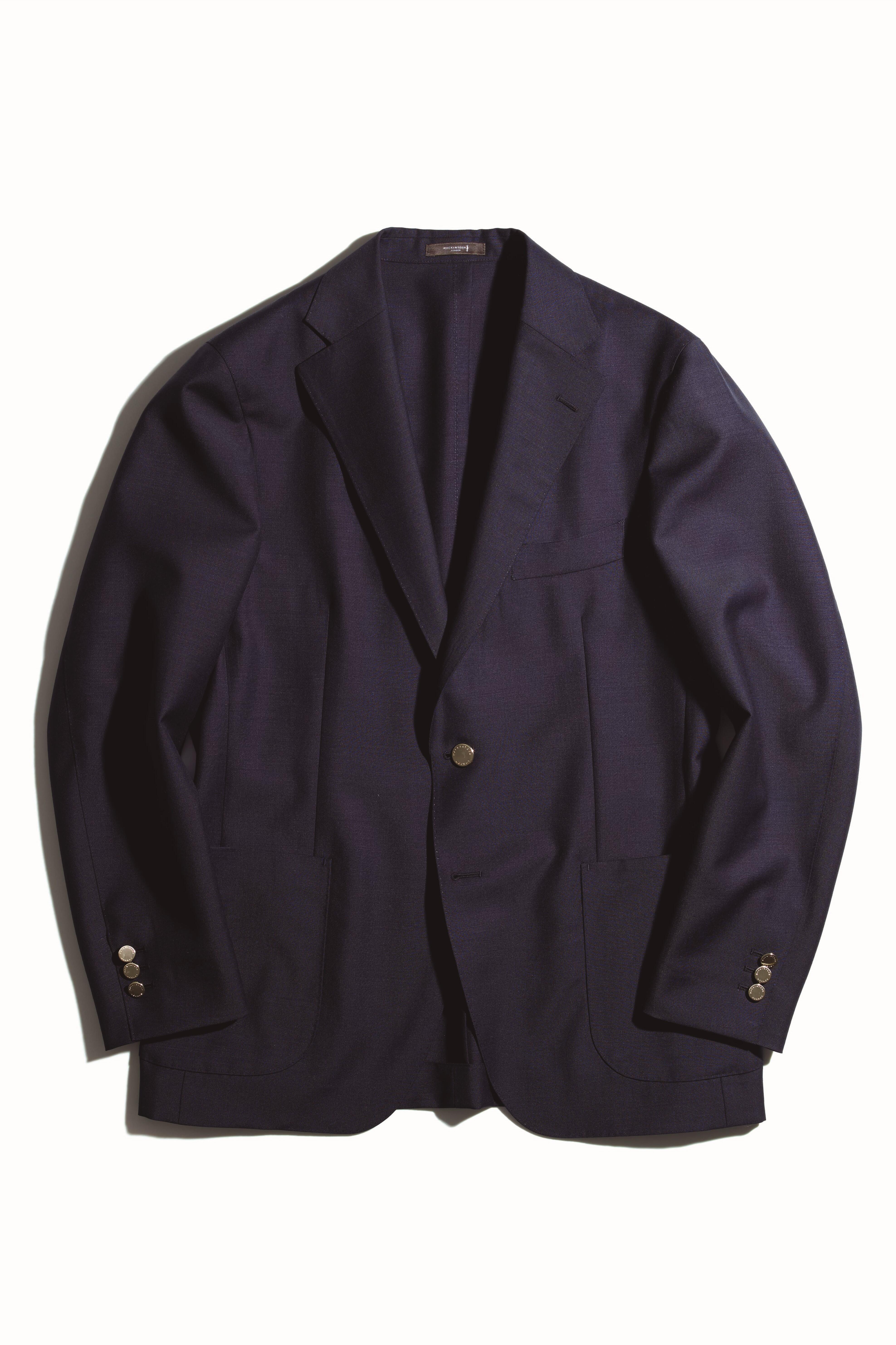 【極美品】MACKINTOSH FEATHER-TECH PAC ネイビー FEATHER-TECH PAC】【FLEX NYLON】ストレッチナイロンフーデット