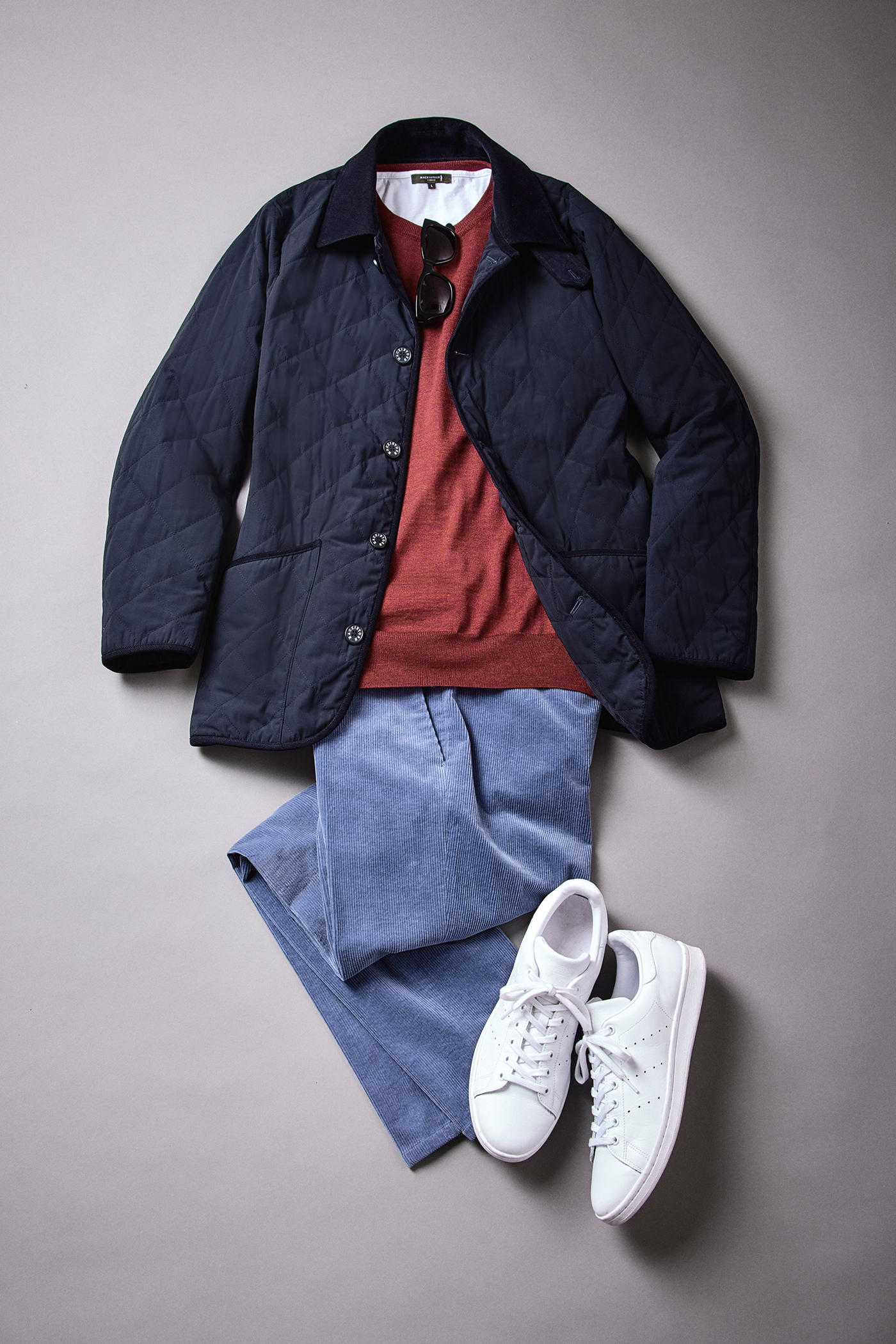 MACKINTOSH (マッキントッシュ) キルティングジャケット ネイビー サイズ:38