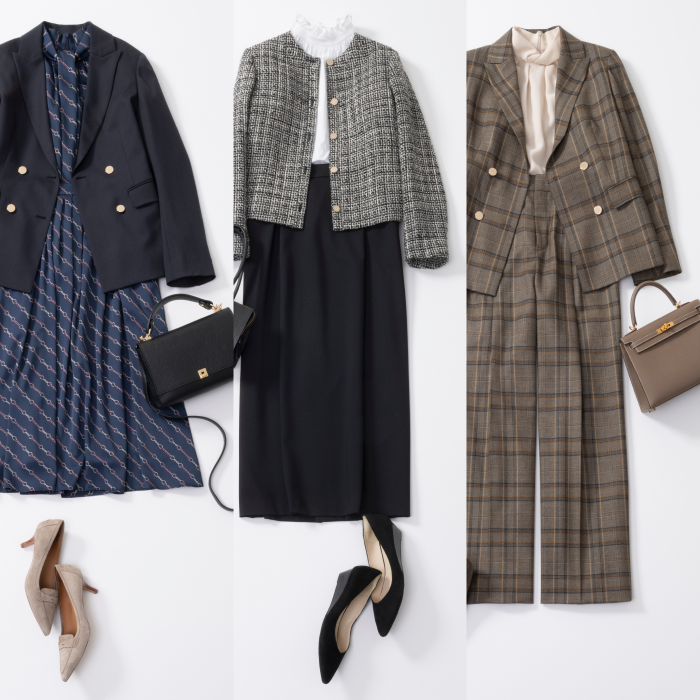 【24 Fall & Winter style by 冨張 愛 #01】上品クラシックで好印象!最旬ジャケットコーデ3選