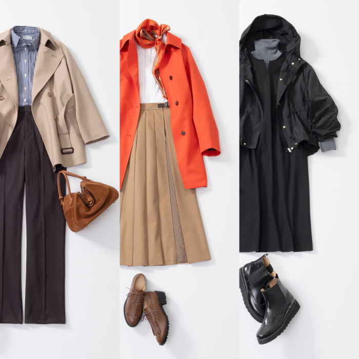 【24 Fall & Winter Styling by 冨張 愛 #02】
初冬まで活躍!今すぐ着られるライトアウター3選