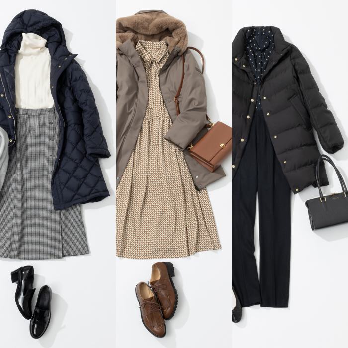 【24 Winter Styling by 亀 恭子 #01】 アクティブ&エレガンスを叶える!最旬ダウンコートの3スタイル