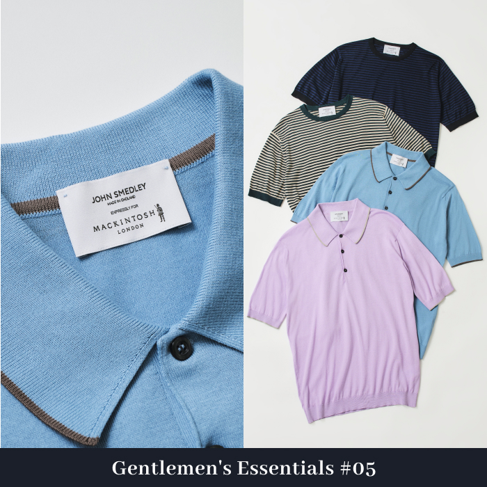 【Gentlemen's Essentials #05】
英国老舗ブランドに別注した特別なニット、初登場
