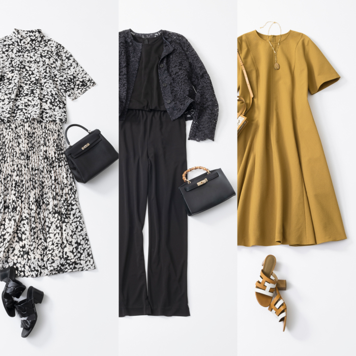 【24 Spring&Summer Styling by 冨張 愛 #05】
涼しい着心地で快適!「上品シックな夏スタイル」3選