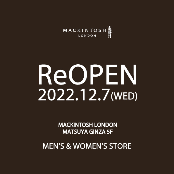 2022年12月7日(水)松屋銀座店 MEN'S & WOMEN'S STORE オープン